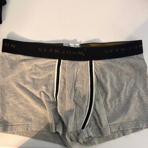 Sean John Gray Boxer Briefs with Black Waistband